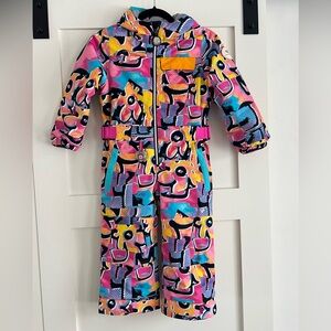 Obermeyer girls one piece ski suit / snow suit.  Size 5